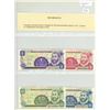 Image 1 : Central Bank of Nicaragua. Lot of 4 notes. Includes 1991 1 Centavo, 5 Centavos, 10 Centavos & 25 Cen