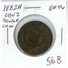 Image 1 : 1882H Canadian Victorian Large Cent. Obverse 2 (Double Chin). Heaton Mint. EF-40.