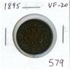 Image 1 : 1895 Canadian Victorian Large Cent. VF-20.