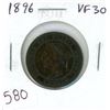 Image 1 : 1896 Canadian Victorian Large Cent. VF-30.