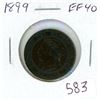 Image 1 : 1899 Canadian Victorian Large Cent. EF-40.