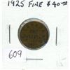 Image 1 : 1925 Canadian Small Cent. Key Date. F-12.