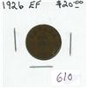 Image 1 : 1926 Canadian Small Cent. Key Date. EF-40.