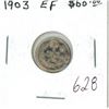 Image 1 : 1903 Silver 5 Cents. EF-40.