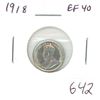 Image 1 : 1918 Silver 5 Cents. Last year of World War I. EF-40.
