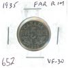 Image 1 : 1935 Far Rim Nickel 5 Cents. S is Far from Rim. VF-30. Nice.
