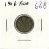 Image 1 : 1906 silver 10 Cents. F-12.