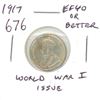 Image 1 : 1917 silver 10 Cents. World War I issue. EF-40 or better.