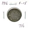 Image 1 : 1916 Silver 25 Cents. World War I issue. F-15.