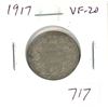 Image 1 : 1917 Silver 25 Cents. World War I issue. VF-20.