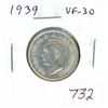 Image 1 : 1939 Silver 25 Cents. First year of World War II. VF-30.