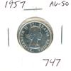 Image 1 : 1957 Silver 25 Cents. AU-50.