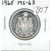 Image 1 : 1965 Silver 50 Cents. MS-63.