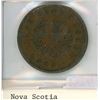 Image 2 : Pre-Confederation Token. Nova Scotia. 1843 One Penny Token. NS-2D1. VF.