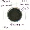 Image 1 : Great Britain. 1823 Farthing. George IV. VG.