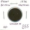 Image 1 : Great Britain. 1836 Farthing. William IV. VG.