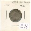 Image 1 : Great Britain. 1908 Silver 6 Pence. VG.