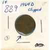 Image 1 : U.S. 1964D curved clip Error cent.