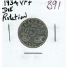 Image 1 : Canada. 1934 5 Cents with Rotated Die. VF-30. Nice.