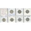 Image 1 : Complete Set of 7 Canadian World War II Silver 25 Cents 1939 – 1945. Coins grade VF-20 to EF-40. A n
