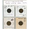 Image 1 : Lot of 4 Newfoundland World War II Small Cents. Includes 1940, 1941c, 1942 & 1943c. Coins grade VF t