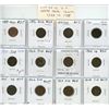 Lot of 12 U.S. Indian Head Cents 1888 – 1908. Includes 1888, 1896, 1899, 1900, 1901, 1902, 1903, 190