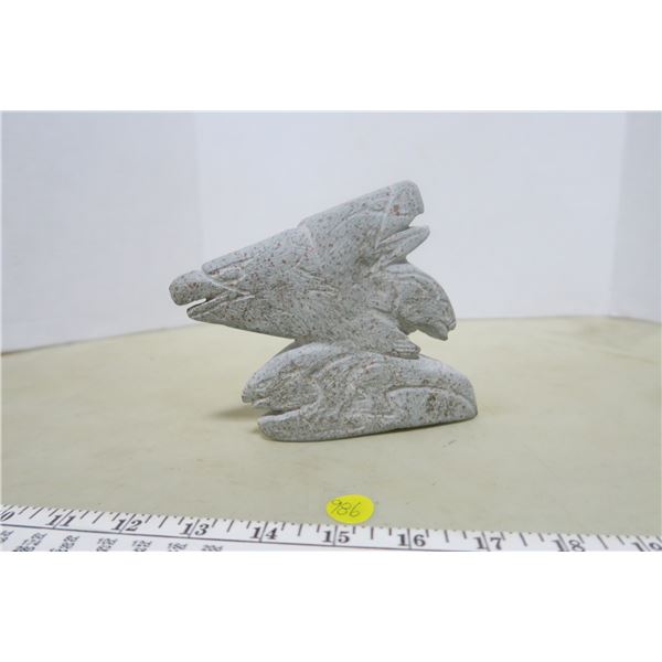 Riley Sandersen Soap Stone Craving - Eagles - This Soap Stone is only found in Northern Saskatchewan