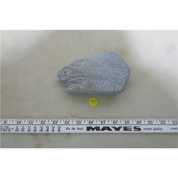 Riley Sandersen Soap Stone Craving - Eagle -This Soap Stone is only found in Northern Saskatchewan a