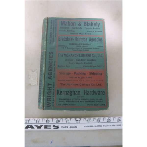 1957 Prince Albert Directory Book