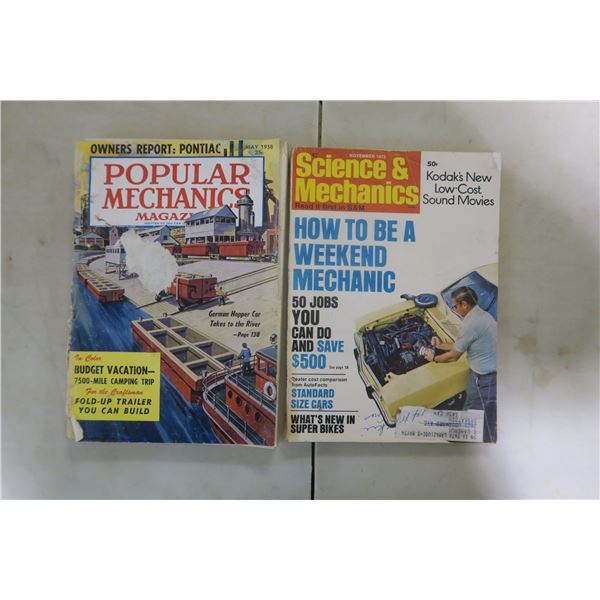 1958 Popular Mechanics Magazine, 1973 Science And Mechanics Magazine