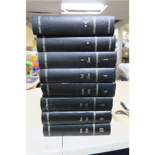 Incomplete Set of Larousse Encyclopedias French Language