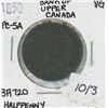 Image 1 : 1850 Bank of Upper Canada 1/2 Penny