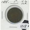 Image 1 : 1858 One Cent Province of Canada
