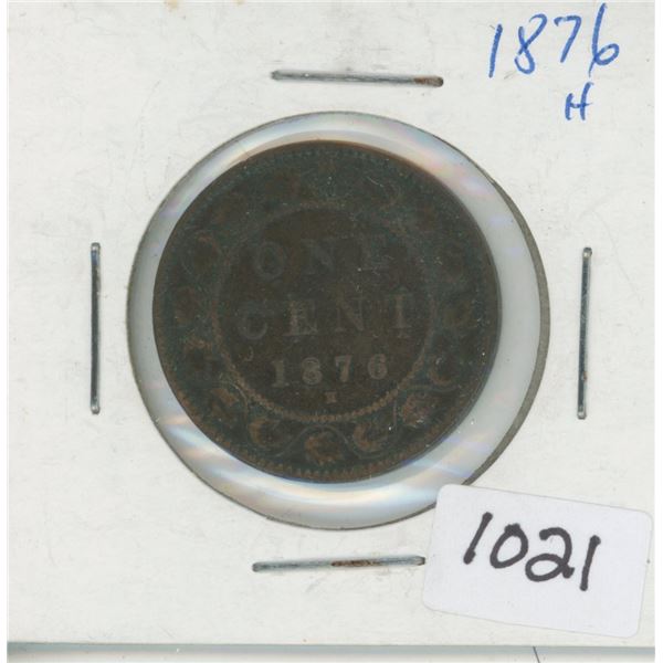 1876H One Cent Canadian