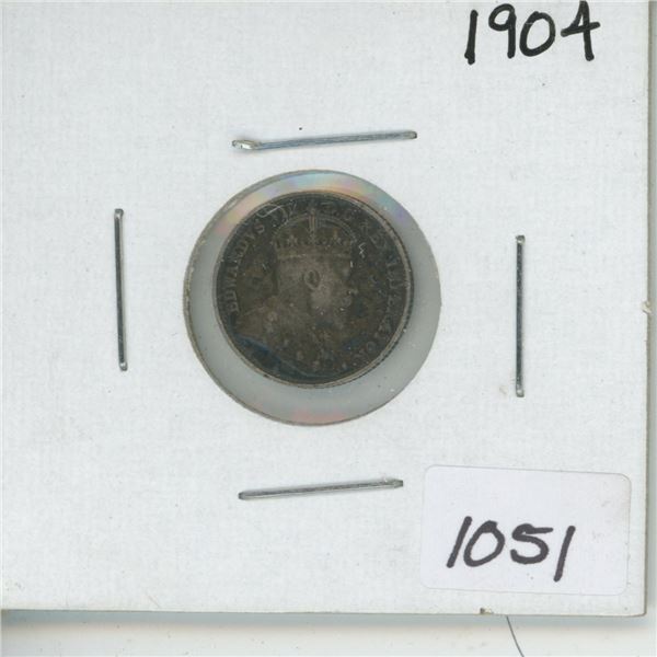 1904 Silver 5 Cent