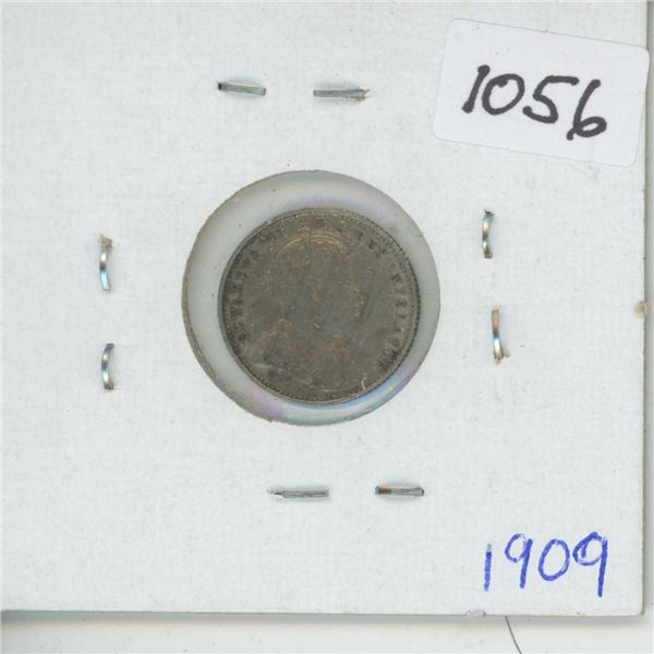 1909 5 Cent Canadian Silver