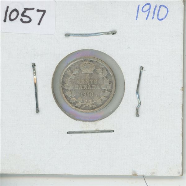 1910 5 Cent Canadian Silver