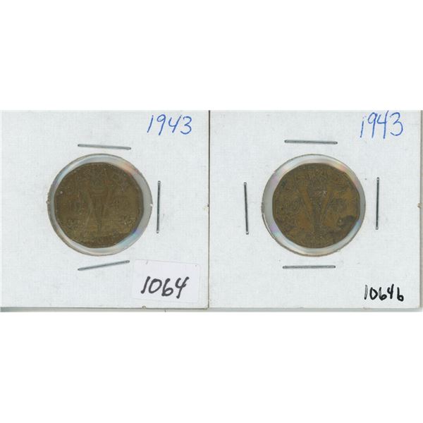1943 Victory Nickel Pair