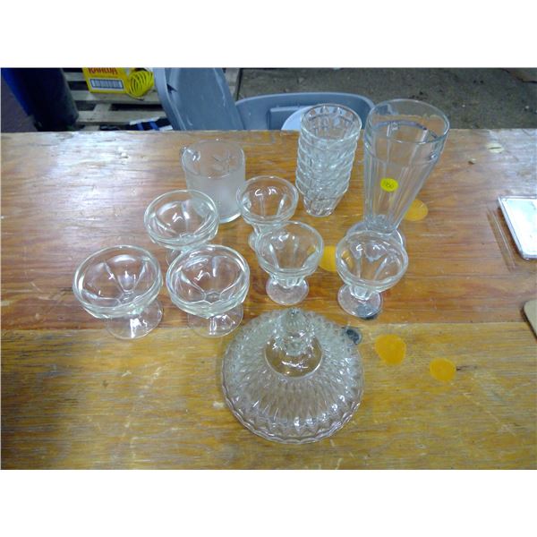 Vintage Sundae Glasses & Glassware
