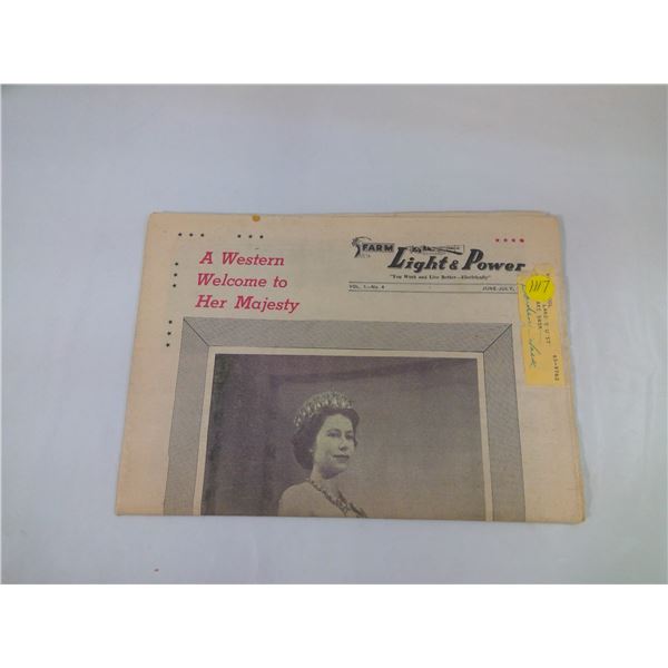 1959 Farm light & Power - Queen Elizabeth Power Station Edition