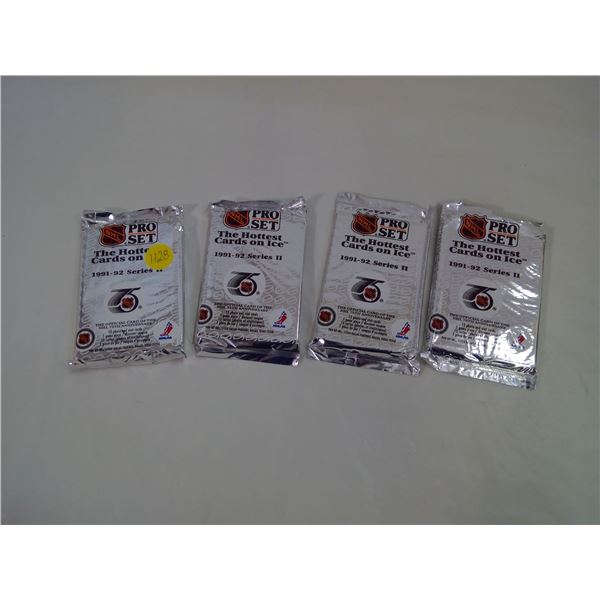 1992 Pro Set Hockey Cards - 4 Unopened Packs