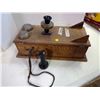 Image 2 : Oak Long Box Telephone - Has all internal Parts