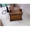 Image 3 : Oak Long Box Telephone - Has all internal Parts