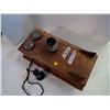 Image 4 : Oak Long Box Telephone - Has all internal Parts