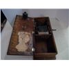 Image 5 : Oak Long Box Telephone - Has all internal Parts