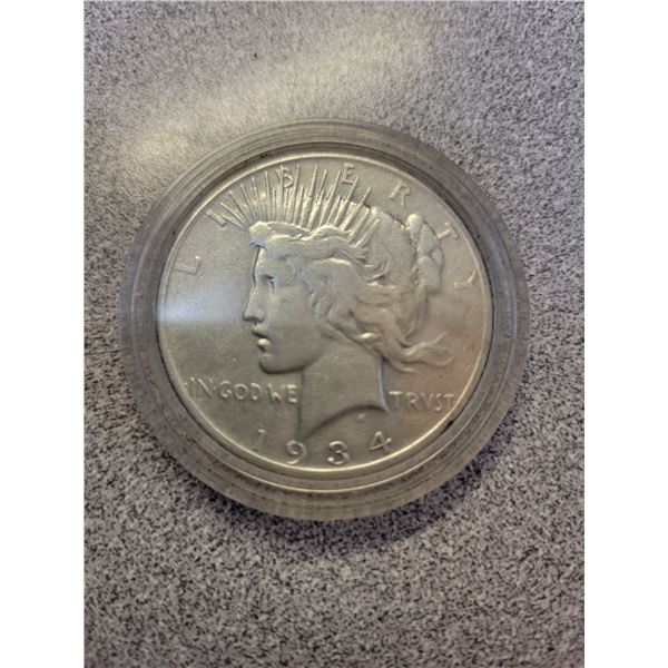1934 USA Peace silver dollar