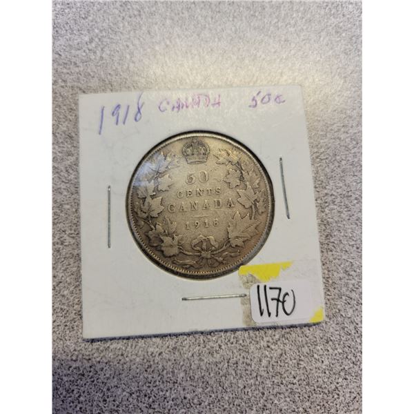 1918 Canada 50¢