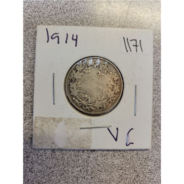 1914 Canada 25¢