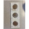 Image 1 : 3 X Newfoundland 1¢ coins - 1929 X2 & 1936
