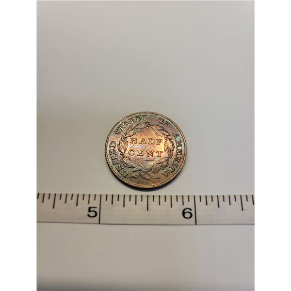 1826 USA half cent - Please read disclaimer in description